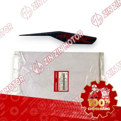 TEM MẶT NẠ CHỮ V TRƯỚC WAVE RSX 2019 2020 PHIÊN BẢN BÁNH MÂM PHANH ĐĨA XE XÁM ĐỎ 86642K90VC0ZB CHÍNH HÃNG