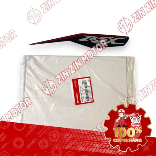 TEM MẶT NẠ CHỮ V TRƯỚC WAVE RSX 2019 2020 PHIÊN BẢN BÁNH MÂM PHANH ĐĨA XE ĐỎ ĐEN 86642K90VC0ZD CHÍNH HÃNG
