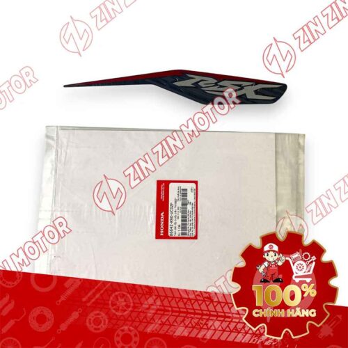 TEM MẶT NẠ CHỮ V TRƯỚC WAVE RSX 2019 2020 PHIÊN BẢN BÁNH CĂM PHANH CƠ/ĐĨA XE XÁM ĐEN 86642K90VC0ZF CHÍNH HÃNG