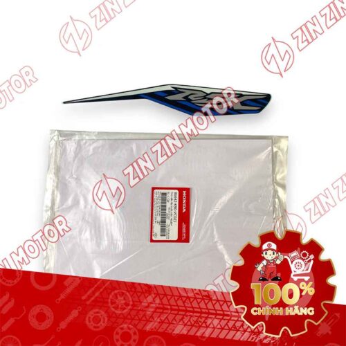 TEM MẶT NẠ CHỮ V TRƯỚC WAVE RSX 2019 2020 PHIÊN BẢN BÁNH CĂM PHANH CƠ/ĐĨA XE XANH 86642K90VC0ZJ CHÍNH HÃNG