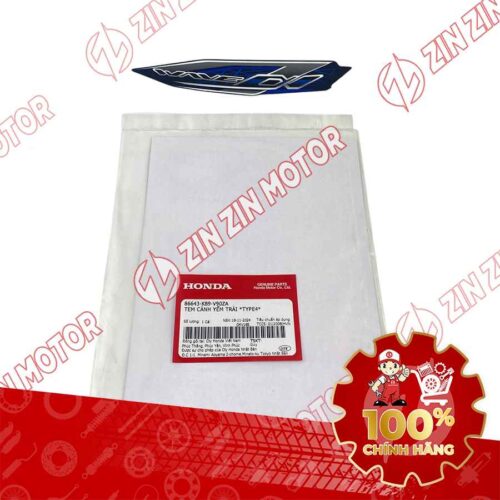 TEM CÁNH YẾM TRÁI WAVE ALPHA 2024 205 XE XANH ĐẬM 2024 86643K89V90ZA CHÍNH HÃNG