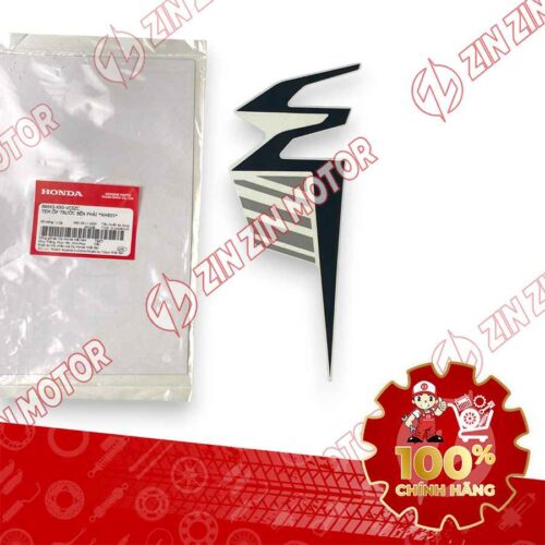 TEM ỐP TRƯỚC WAVE RSX 2019 2020 PHIÊN BẢN BÁNH MÂM PHANH ĐĨA XE TRẮNG ĐEN BÊN PHẢI 86643K90VC0ZC CHÍNH HÃNG