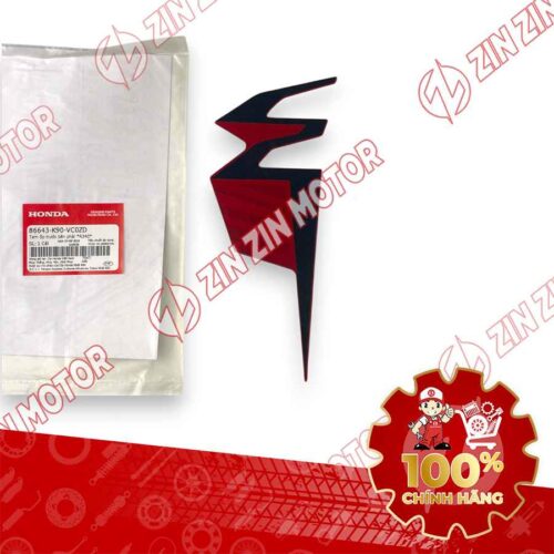 TEM ỐP TRƯỚC WAVE RSX 2019 2020 PHIÊN BẢN BÁNH MÂM PHANH ĐĨA XE ĐỎ ĐEN BÊN PHẢI 86643K90VC0ZD CHÍNH HÃNG