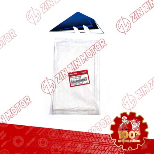 TEM ỐP TRƯỚC WAVE RSX 2021 2022 PHIÊN BẢN BÁNH CĂM PHANH CƠ/ĐĨA XE XANH ĐEN BÊN PHẢI 86643K90VG0ZH CHÍNH HÃNG