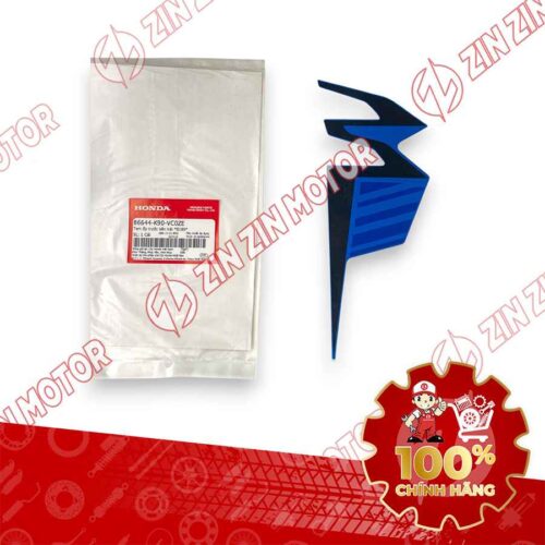 TEM ỐP TRƯỚC WAVE RSX 2019 2020 PHIÊN BẢN BÁNH MÂM PHANH ĐĨA XE XANH ĐEN BÊN TRÁI 86644K90VC0ZE CHÍNH HÃNG