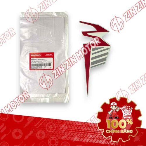 TEM ỐP TRƯỚC WAVE RSX 2019 2020 PHIÊN BẢN BÁNH CĂM PHANH CƠ/ĐĨA XE TRẮNG BÊN TRÁI 86644K90VC0ZG CHÍNH HÃNG