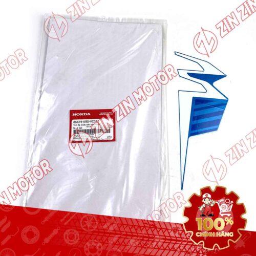 TEM ỐP TRƯỚC WAVE RSX 2019 2020 PHIÊN BẢN BÁNH CĂM PHANH CƠ/ĐĨA XE XANH BÊN TRÁI 86644K90VC0ZJ CHÍNH HÃNG