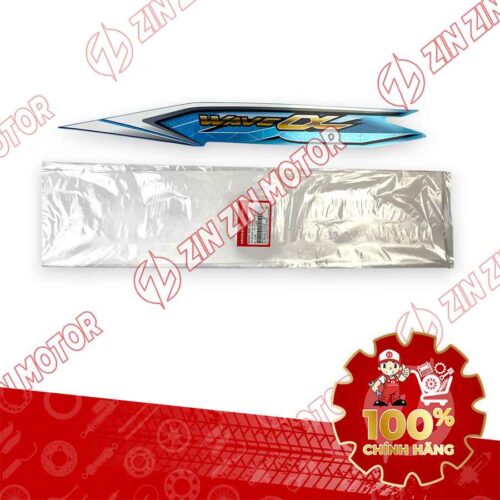 TEM ỐP SƯỜN WAVE ALPHA XE XANH NGỌC 2018 TRÁI 86645K89V20ZB CHÍNH HÃNG