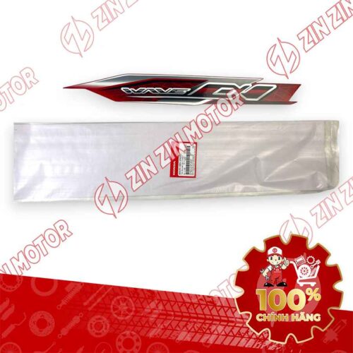 TEM ỐP SƯỜN WAVE ALPHA 2024 2025 XE ĐỎ 2024 PHIÊN BẢN TIÊU CHUẨN TRÁI 86645K89V90ZC CHÍNH HÃNG