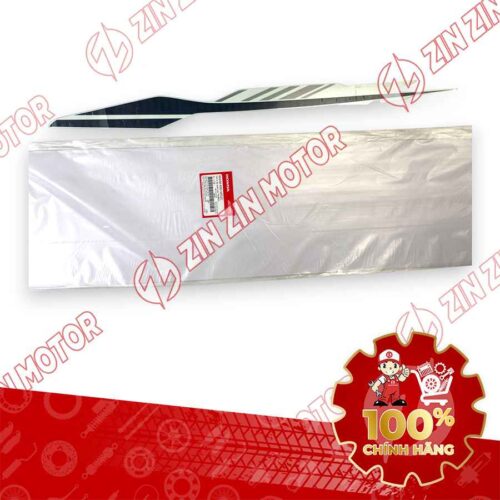 TEM ỐP SƯỜN WAVE RSX 2019 2020 PHIÊN BẢN BÁNH MÂM PHANH ĐĨA XE TRẮNG ĐEN BÊN TRÁI MIẾNG TRÊN 86648K90VE0ZC CHÍNH HÃNG