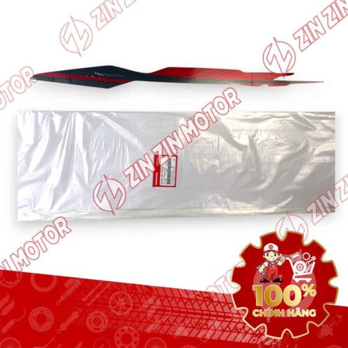 TEM ỐP SƯỜN WAVE RSX 2019 2020 PHIÊN BẢN BÁNH MÂM PHANH ĐĨA XE ĐỎ ĐEN BÊN TRÁI MIẾNG TRÊN 86648K90VE0ZD CHÍNH HÃNG