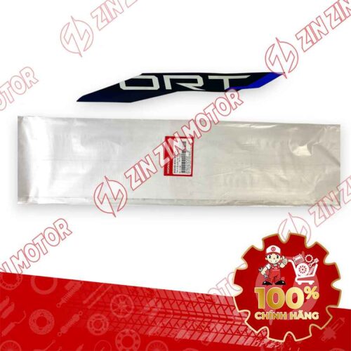 TEM ỐP SƯỜN WAVE RSX 2023 PHIÊN BẢN THỂ THAO BÁNH MÂM PHANH ĐĨA XE XANH ĐẬM BÊN TRÁI MIẾNG TRÊN 86648K90VL0ZA CHÍNH HÃNG