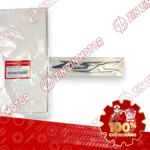 TEM CHỮ NỔI RSX DÁN ỐP SƯỜN XE WAVE RSX 2019 2020 PHIÊN BẢN BÁNH MÂN PHANH ĐĨA MÀU XI BẠC 86649K90VE0ZB CHÍNH HÃNG