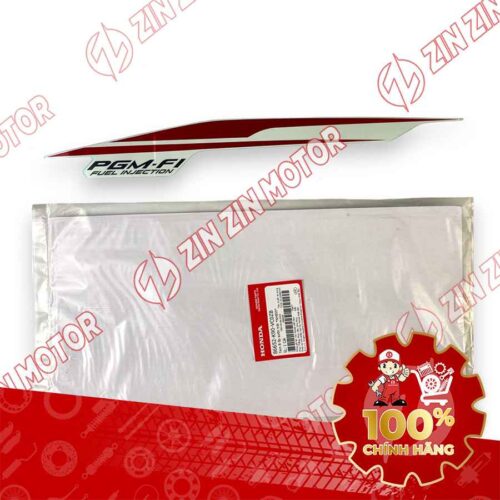 TEM ỐP SƯỜN WAVE RSX 2019 2020 PHIÊN BẢN BÁNH CĂM PHANH CƠ/ĐĨA XE TRẮNG BÊN TRÁI MIẾNG DƯỚI 86652K90VC0ZB CHÍNH HÃNG