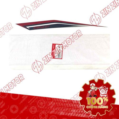 TEM ỐP SƯỜN WAVE RSX 2021 2022 PHIÊN BẢN BÁNH CĂM PHANH CƠ/ĐĨA XE TRẮNG ĐEN BÊN TRÁI MIẾNG DƯỚI 86652K90VG0ZF CHÍNH HÃNG