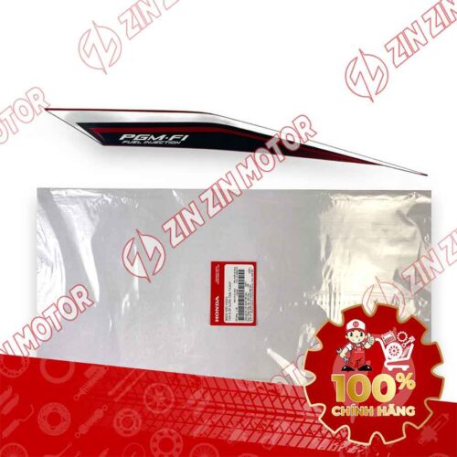 TEM ỐP SƯỜN WAVE RSX 2021 2022 PHIÊN BẢN BÁNH CĂM PHANH CƠ/ĐĨA XE ĐỎ ĐEN BÊN TRÁI MIẾNG DƯỚI 86652K90VG0ZG CHÍNH HÃNG
