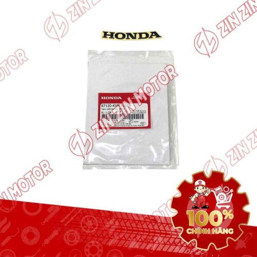 TEM CHỮ HONDA MẶT NẠ TRƯỚC WAVE ALPHA 2017 2018 2019 2020 2021 2022 2023 MÀU ĐEN 87120KVR910ZB CHÍNH HÃNG