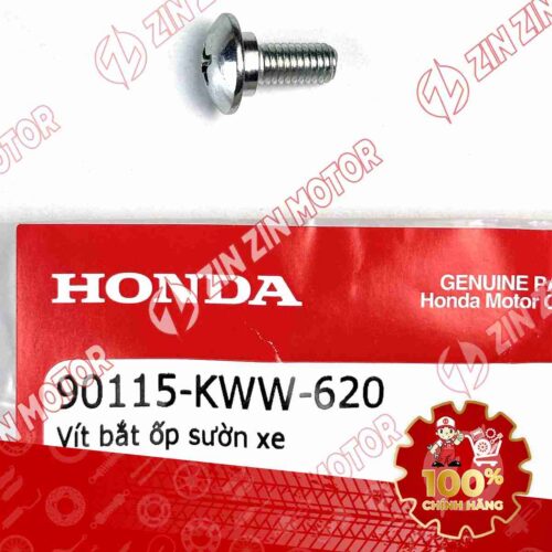 Alternative view of VÍT BẮT ỐP SƯỜN, DÈ SAU WAVE ALPHA 2017 - 2023 2024 - 2025, WAVE BLADE 110 90115KWW620 CHÍNH HÃNG
