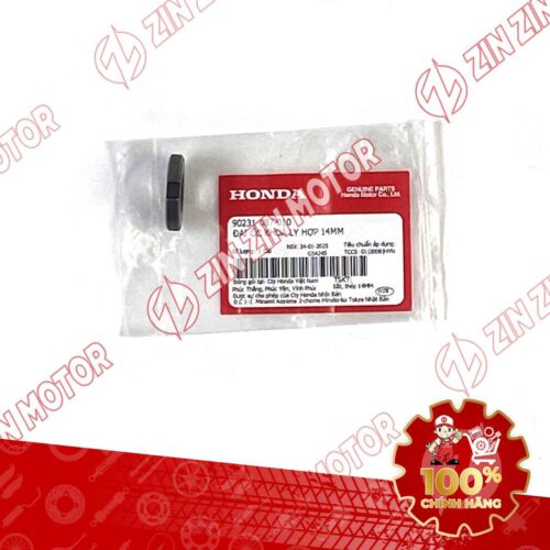 Alternative view of ĐAI ỐC KHÓA 14MM CHUÔNG NỒI TRƯỚC WAVE RSX 2019 2020 2021 2022 2023 , WAVE ALPHA 2017 - 2023 2024 - 2025, WAVE BLADE 110 90231087010 CHÍNH HÃNG