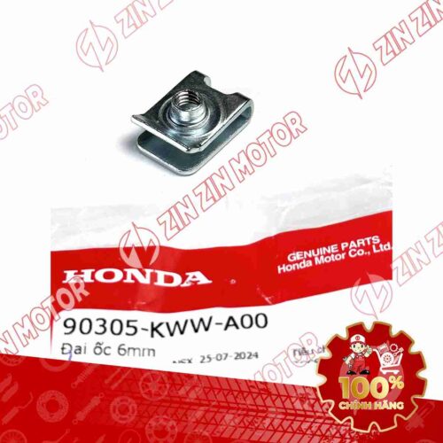ĐAI ỐC KẸP 6MM BẮT DÈ TRƯỚC WAVE ALPHA 2017 - 2023 2024 - 2025 90305KWWA00 CHÍNH HÃNG