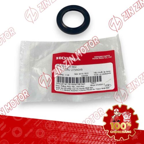 PHỐT NHÔNG 27X40X4.5MM, PHỐT CAO SU BÁNH SAU WAVE RSX 2019 2020 2021 2022 2023 , WAVE ALPHA 2017 - 2023 2024 - 2025, WAVE BLADE 110 91251KGH902 CHÍNH HÃNG