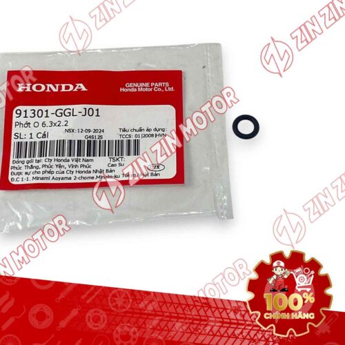 PHỚT O 6.3X2.2MM, RON KIM PHUN WAVE RSX 2019 2020 2021 2022 2023 91301GGLJ01 CHÍNH HÃNG
