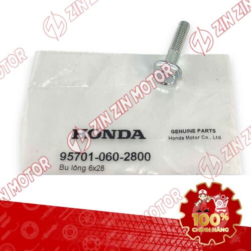 ỐC, BU LÔNG 6X28 BẮT CHỤP KIM PHUN WAVE RSX 2019 2020 2021 2022 2023 , WAVE ALPHA 2017 - 2023 2024 - 2025, WAVE BLADE 110 957010602800 CHÍNH HÃNG