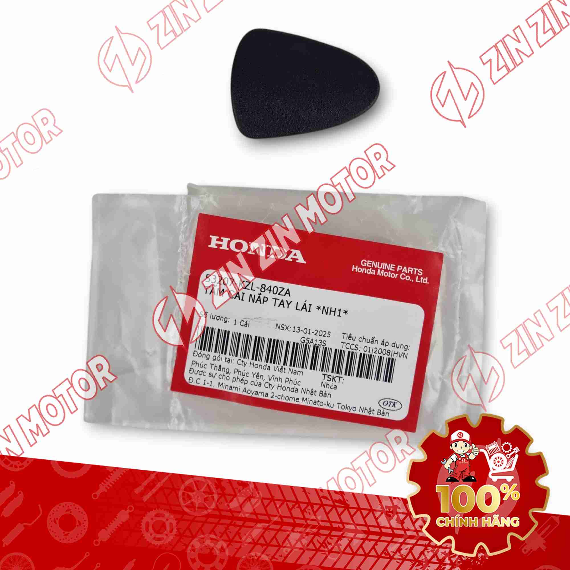 TẤM CÀI NÚT CÔNG TẮC TẮT ĐÈN WAVE BLADE 110 2017 - 2025 53207KZL840ZA CHÍNH HÃNG