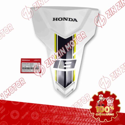 MẶT NẠ TRƯỚC WAVE BLADE 110 2017 - 2025 TRẮNG RACING 64200K57A60ZA CHÍNH HÃNG