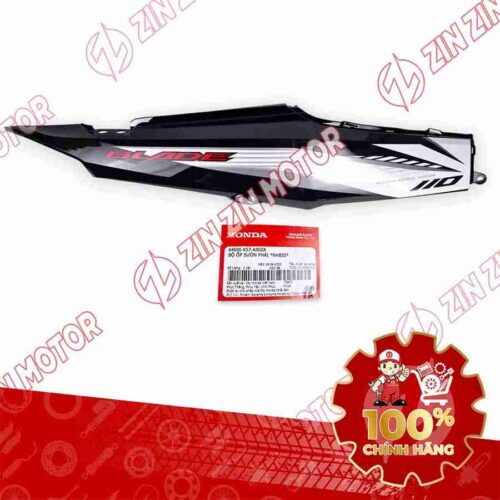 ỐP SƯỜN WAVE BLADE 110 ĐEN TRẮNG 2017 BẢN TIÊU CHUẨN BÊN PHẢI 64600K57A00ZA CHÍNH HÃNG