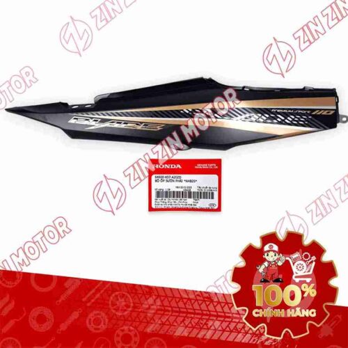 ỐP SƯỜN WAVE BLADE 110 ĐEN VÀNG ĐỒNG 2017 BẢN THỂ THAO BÊN PHẢI 64600K57A20ZD CHÍNH HÃNG