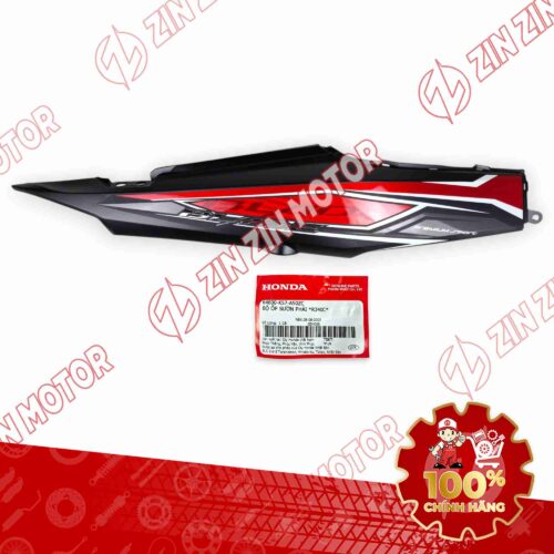 ỐP SƯỜN WAVE BLADE 110 ĐEN ĐỎ 2018 BẢN THỂ THAO BÊN PHẢI 64600K57A50ZC CHÍNH HÃNG