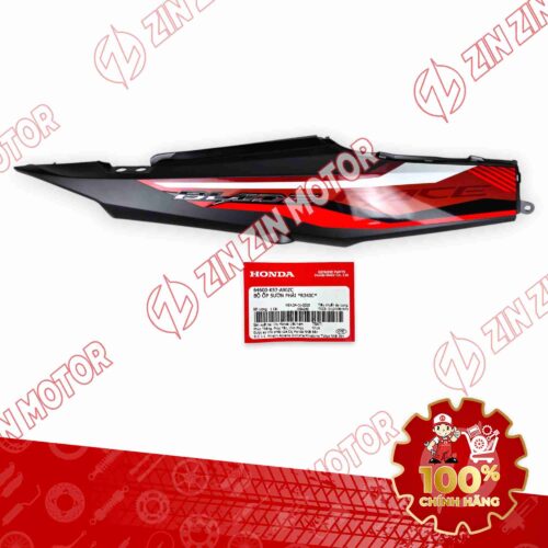 ỐP SƯỜN WAVE BLADE 110 ĐỎ ĐEN 2019-2020 BẢN THỂ THAO BÊN PHẢI 64600K57A90ZC CHÍNH HÃNG