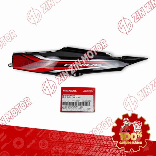 ỐP SƯỜN WAVE BLADE 110 ĐỎ ĐEN 2021-2022 BẢN TIÊU CHUẨN BÊN TRÁI 64650K57AB0ZB CHÍNH HÃNG