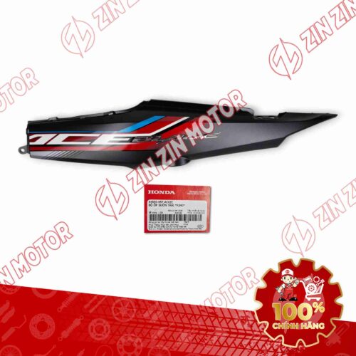 ỐP SƯỜN WAVE BLADE 110 ĐEN ĐỎ 2021-2022 BẢN THỂ THAO BÊN TRÁI 64650K57AC0ZC CHÍNH HÃNG
