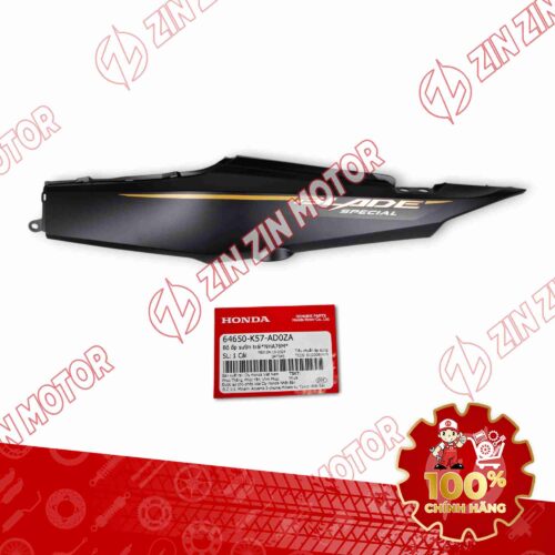 ỐP SƯỜN WAVE BLADE 110 ĐEN NHÁM 2023 BẢN ĐẶC BIỆT BÊN TRÁI 64650K57AD0ZA CHÍNH HÃNG