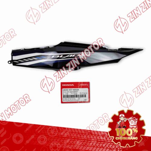 ỐP SƯỜN WAVE BLADE 110 ĐEN XANH 2023 BẢN TIÊU CHUẨN BÊN TRÁI 64650K57AE0ZA CHÍNH HÃNG