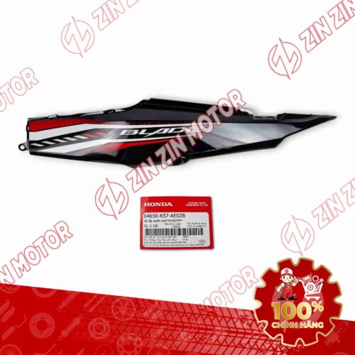 ỐP SƯỜN WAVE BLADE 110 ĐEN ĐỎ 2023 BẢN TIÊU CHUẨN BÊN TRÁI 64650K57AE0ZB CHÍNH HÃNG