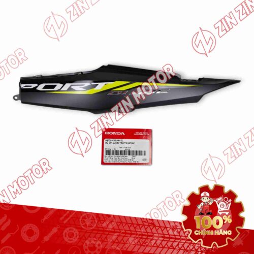 ỐP SƯỜN WAVE BLADE 110 ĐEN NHÁM 2023 BẢN THỂ THAO BÊN TRÁI 64650K57AF0ZC CHÍNH HÃNG