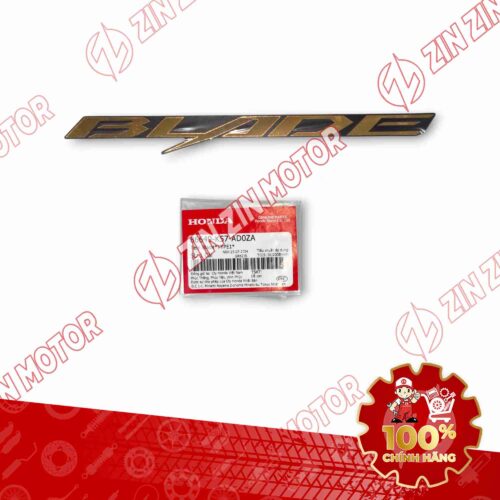 TEM CHỮ NỔI BLADE XE WAVE BLADE 110 2017 -2025 TEM GIẤY VÀNG ĐỒNG 86649K57AD0ZA CHÍNH HÃNG