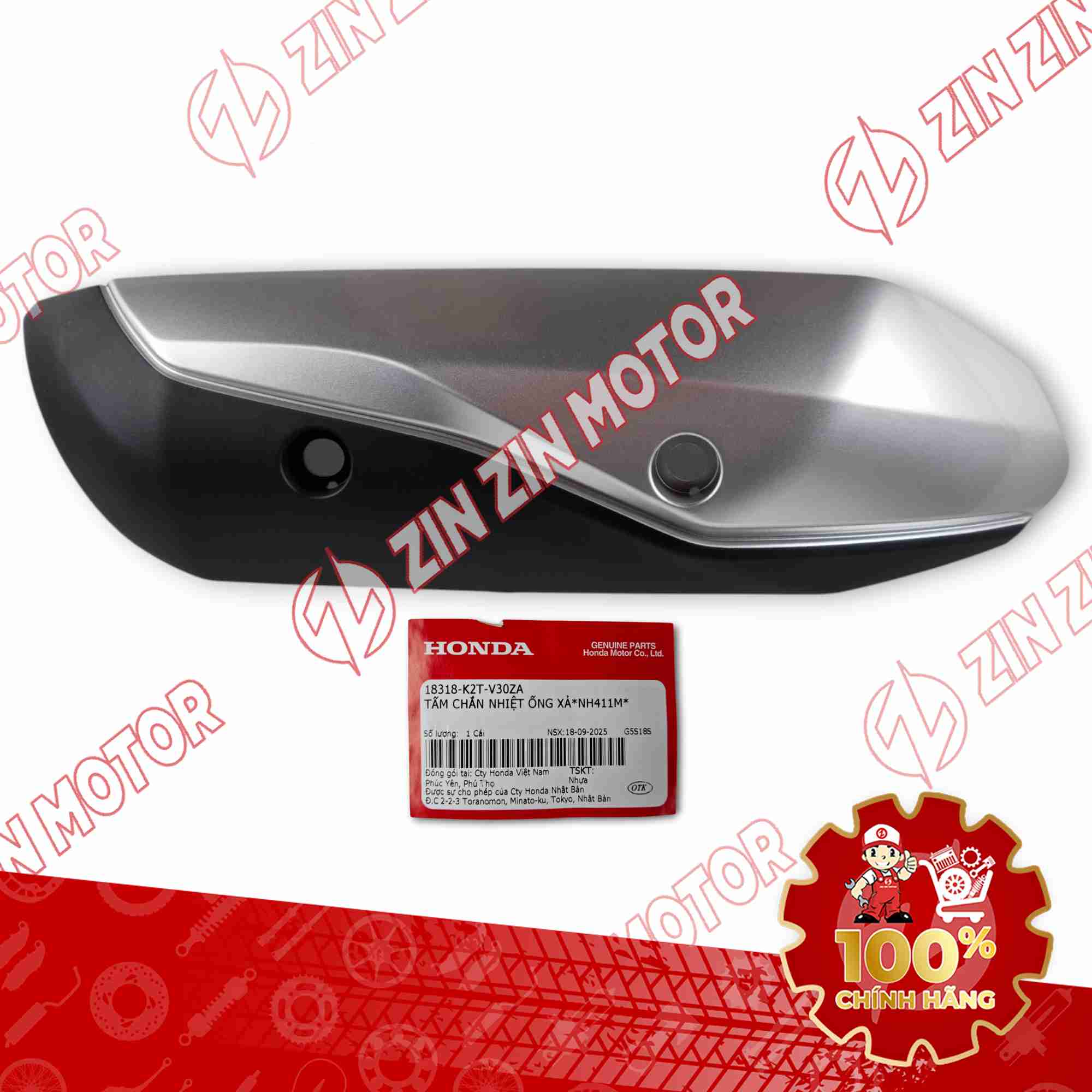 ỐP PÔ LEAD 125 2025 BẠC 18318K2TV30ZA CHÍNH HÃNG