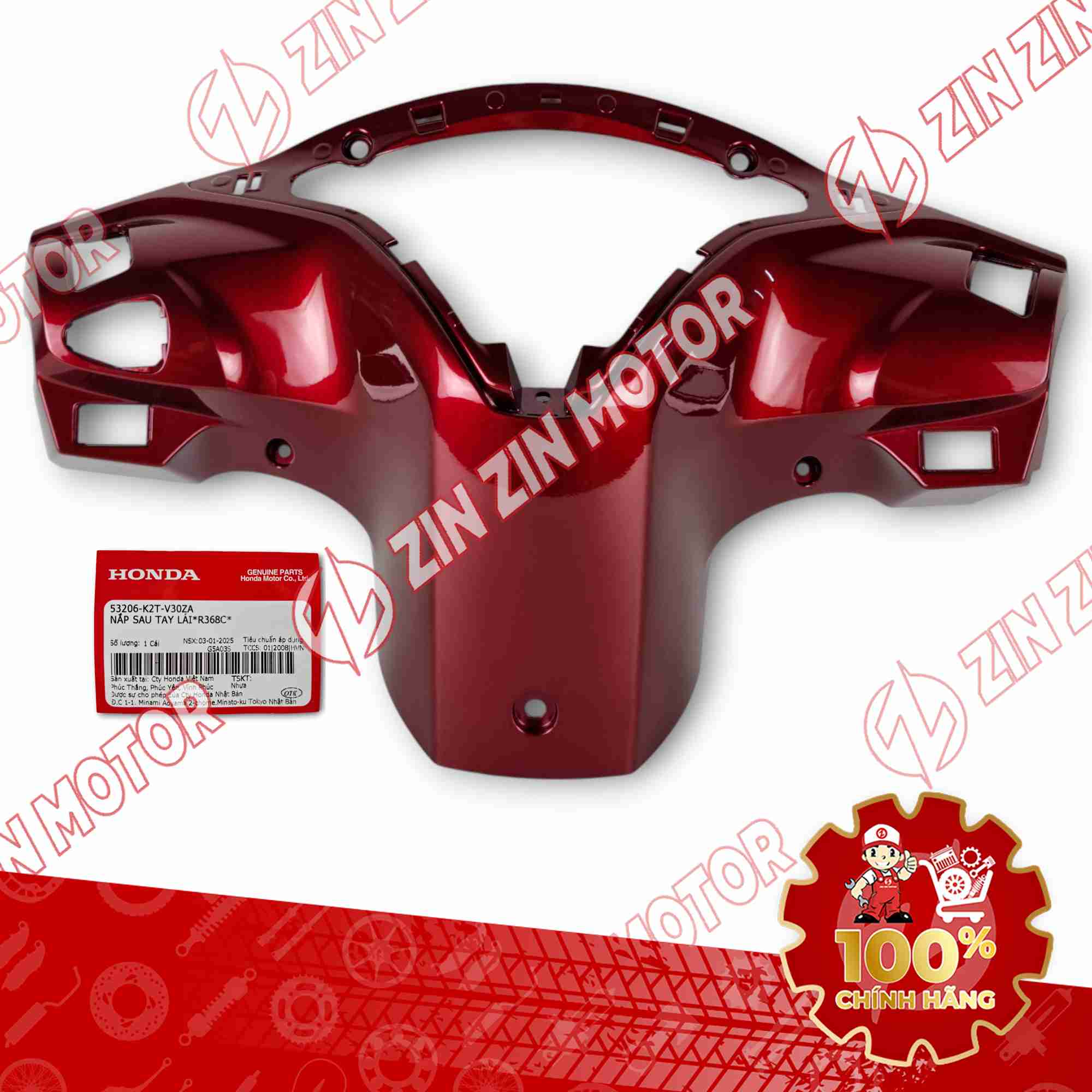 BỢ CỔ LEAD 125 2025 ĐỎ 53206K2TV30ZA CHÍNH HÃNG