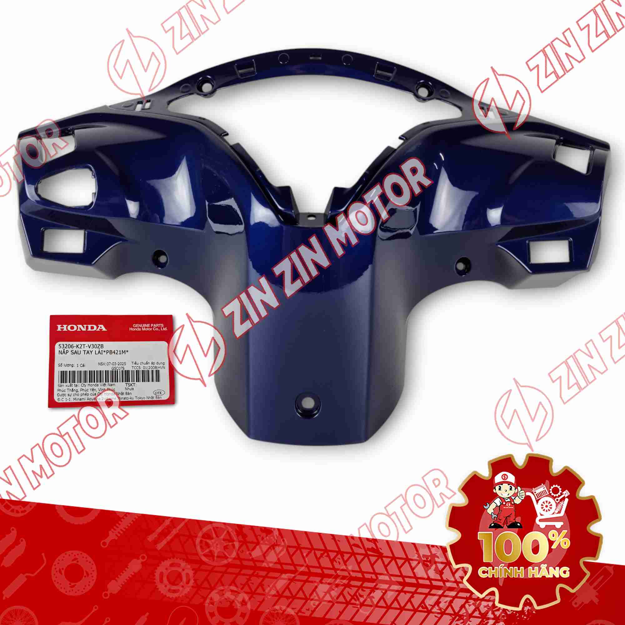 BỢ CỔ LEAD 125 2025 XANH DƯƠNG ĐẬM 53206K2TV30ZB CHÍNH HÃNG