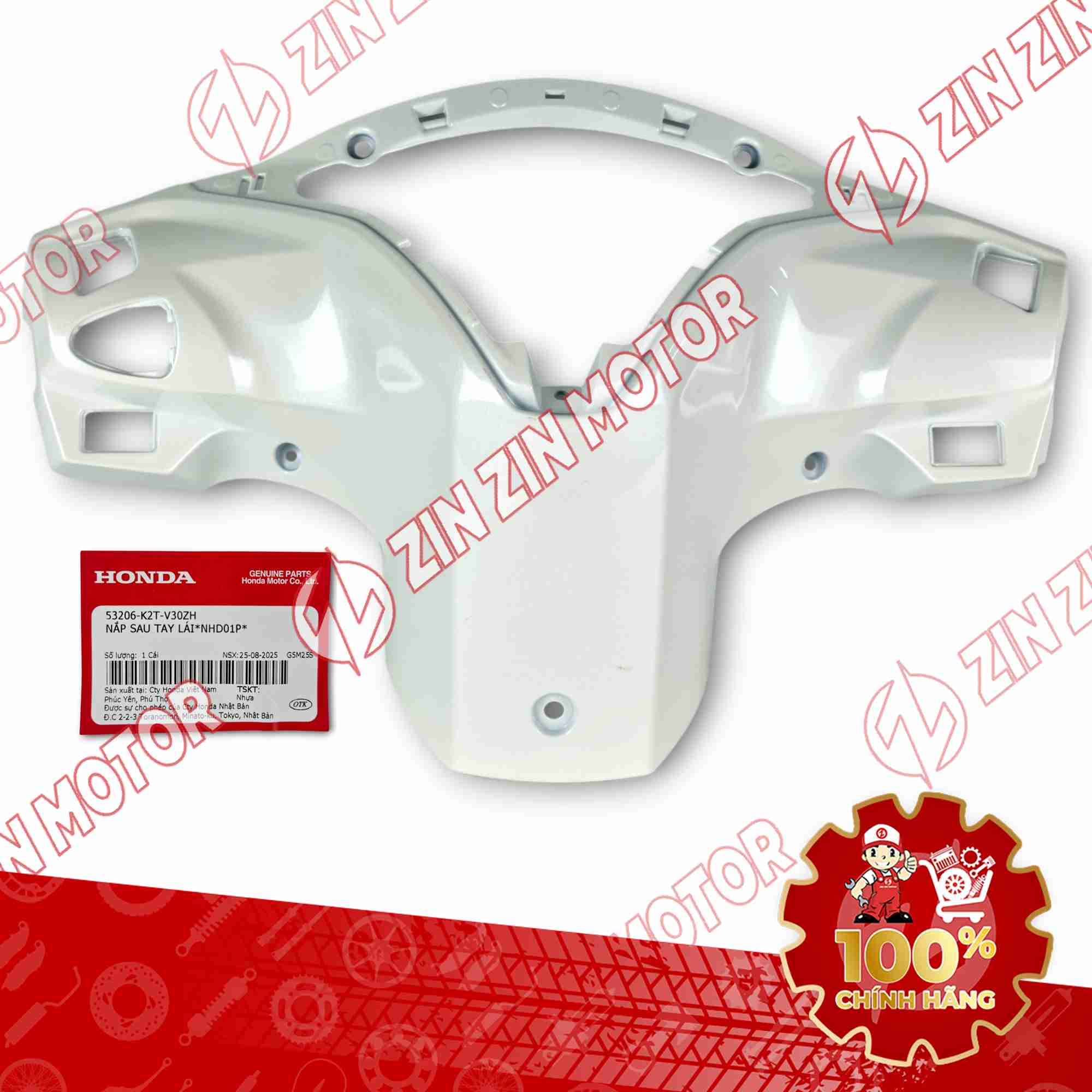 BỢ CỔ LEAD 125 2025 TRẮNG 53206K2TV30ZH CHÍNH HÃNG
