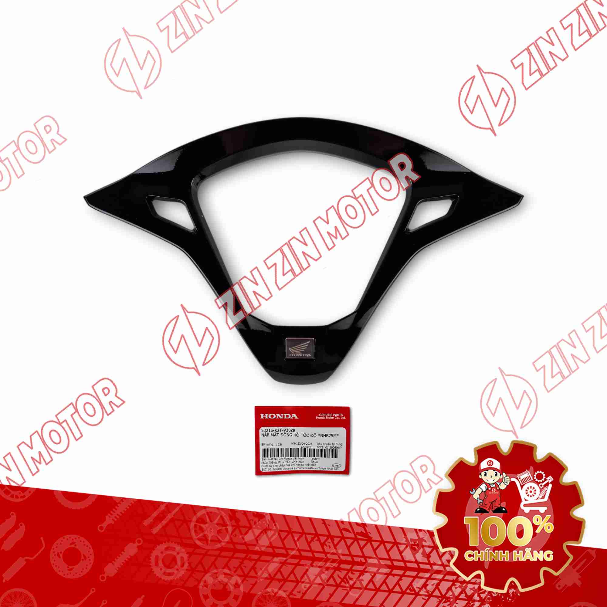 ỐP VIỀN ĐỒNG HỒ TỐC ĐỘ LEAD 125 2025 ĐEN 53215K2TV30ZB CHÍNH HÃNG