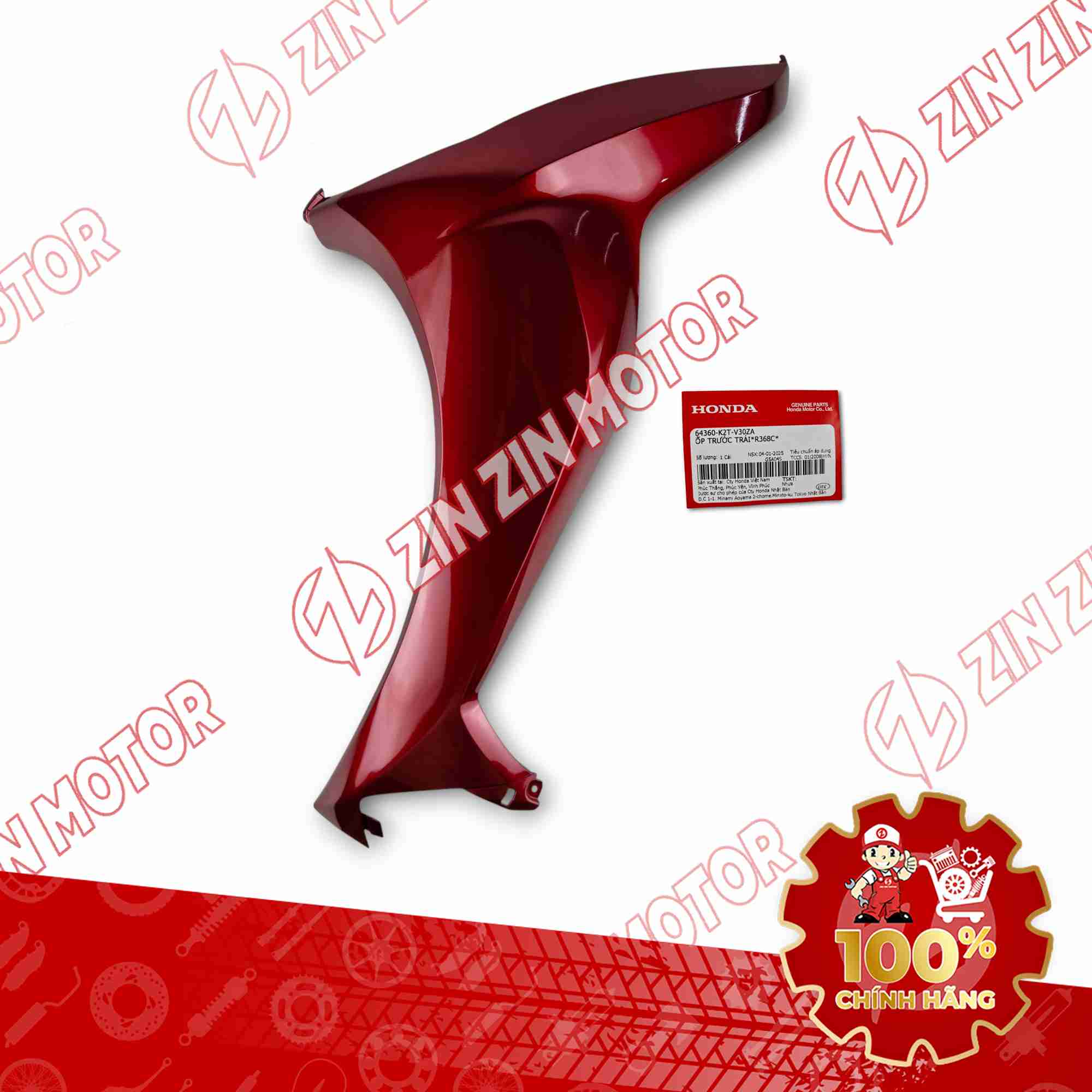 CÁNH YẾM LEAD 125 2025 ĐỎ BÊN TRÁI 64360K2TV30ZA CHÍNH HÃNG