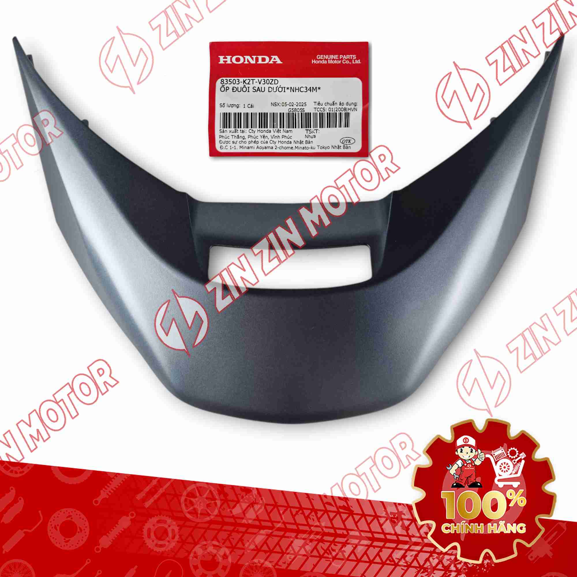 NẮP ỐP ĐUÔI SAU LEAD 125 2025 XANH NHÁM MIẾNG DƯỚI 83503K2TV30ZD CHÍNH HÃNG