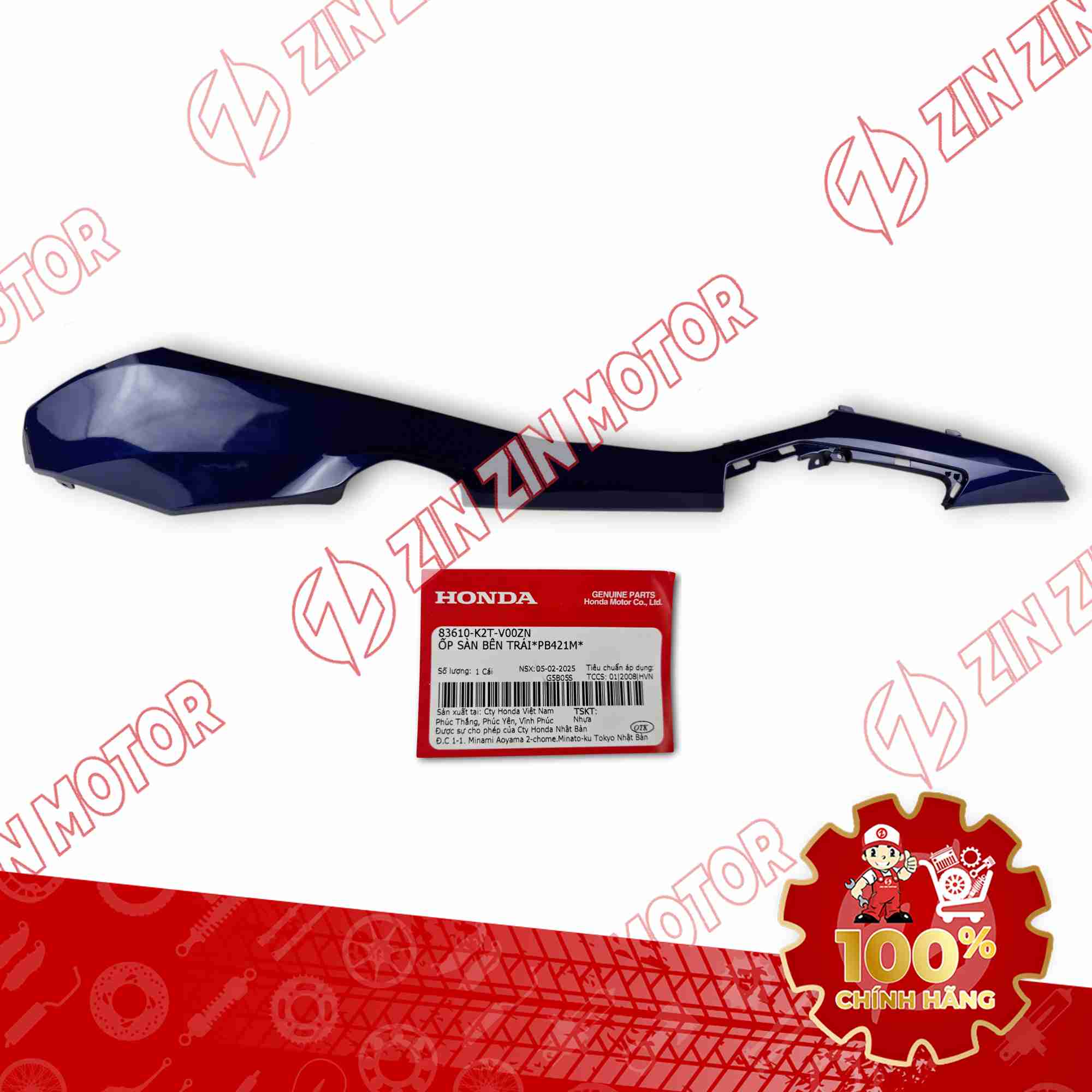 THANH CẠNH LEAD 125 2025 XANH DƯƠNG ĐẬM BÊN TRÁI 83610K2TV00ZN CHÍNH HÃNG