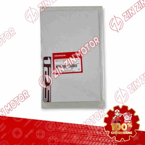 Alternative view of TEM SỐ 125 YẾM XE AIR BLADE (AB) 125 2025 TRẮNG NỀN ĐỎ 86644K3AV40ZA CHÍNH HÃNG