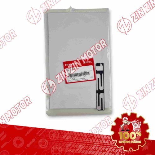 Alternative view of TEM SỐ 125 YẾM XE AIR BLADE (AB) 125 2025 TRẮNG NỀN ĐEN 86644K3AV40ZB CHÍNH HÃNG